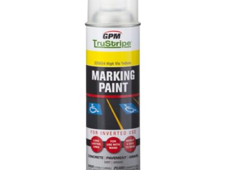 GPM TruStripe INVMRK-14 17 oz Can of High Visibility Yellow Inverted Marking Paint - Quantity of 36 Online Hot Sale