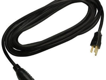 Master Electrician 02306ME 15  16 3 SJTW Black Round Vinyl Indoor   Outdoor 13A Extension Cord - Quantity of 9 Cheap