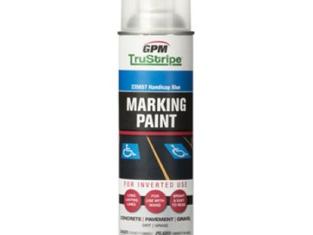 GPM TruStripe INVMRK-17 17 oz Can of Handicap Blue Inverted Marking Paint - Quantity of 3 on Sale