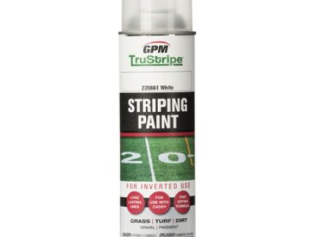 GPM TruStripe INVSTR-1 17 oz Can of White Inverted Striping Paint - Quantity of 36 Supply