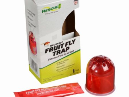 Rescue FFTR-BB4 Reusable Pesticide Free Fruit Fly Trap - Quantity of 8 Online Sale