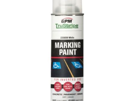 GPM TruStripe INVMRK-19 17 oz Can of White Inverted Marking Paint - Quantity of 2 For Discount