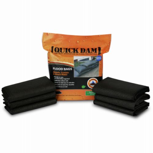 Absorbent QD1224-6  6-Pack Of Quik Dam Sandless Expandable Sandbags - Quantity of 8 Cheap