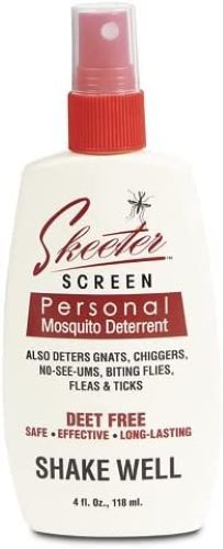 Skeeter Screen 90200 4 oz Bottle of Deet Free Essential Oil Mosquito Repellent - Quantity of 6 For Sale