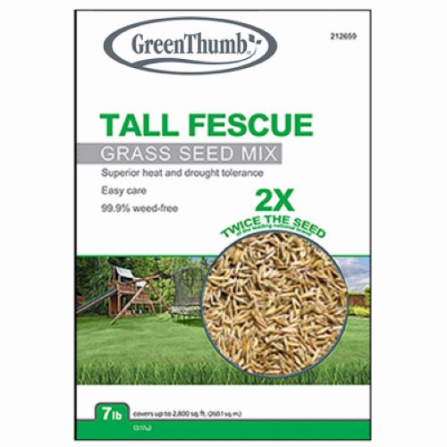 Green Thumb GTTF7 7 LB Bag of Tall Fescue Grass Seed Mix   Blend - Quantity of 4 on Sale