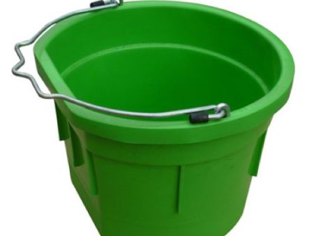 Master Rancher MR8QP FSB-LIMEGRN 8-Quart Lime Green Poly Resin Farm & Ranch Flat Sided Utility Bucket Pail - Quantity of 2 Cheap