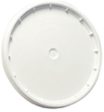 Leaktite LD6G01WH010 5 Gallon White Plastic Snap On Pail Bucket Lid - Quantity of 20 Online Sale