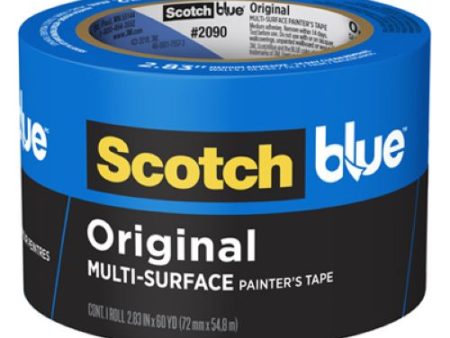 3M 2090-72NC 2.83  X 60 Yards Roll of Scotch Blue Painter s Masking Tape - Quantity of 12 Online