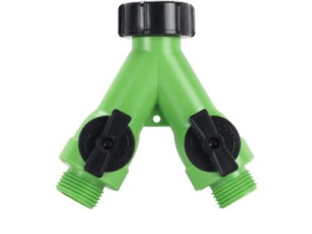 Melnor 336GTDI 2-Way Poly Faucet Manifold  Y  Splitter With Shut Offs - Quantity of 12 Online now