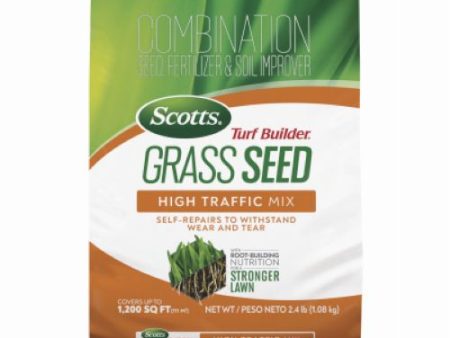 Scotts 18044 2.4 LB Bag of Turf Builder High Traffic Grass Seed Mix - Quantity of 2 Discount