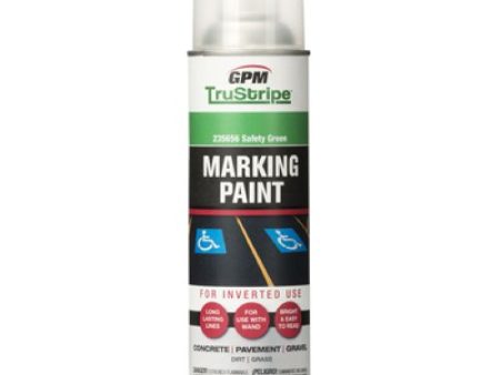 GPM TruStripe INVMRK-16 17 oz Can of Safety Green Inverted Marking Paint - Quantity of 3 Supply