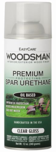 Woodsman SV12-AER 12 oz Can of Indoor   Outdoor Oil Based Clear Gloss Spar Urethane - Quantity of 5 Hot on Sale