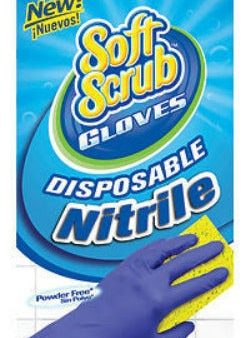 Soft Scrub 11110-26 10-Count Pack of Disposable Nitrile 1 Size Fits All Gloves - Quantity of 24 Sale