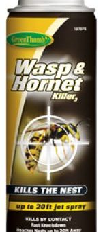 Green Thumb HG-187978 17.5 oz Can of Wasp & Hornet Pest Control Spray - Quantity of 24 Online Hot Sale