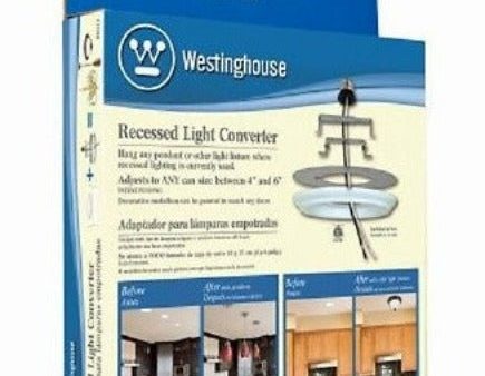 Westinghouse 01011 Recessed Can Light Converter For Hanging Light Fixtures - Quantity of 3 Online now