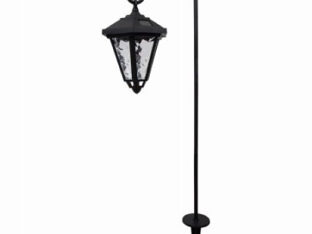 Fusion 24931 Black Shepherd s Hook Solar Hanging Coach Light - Quantity of 8 For Discount