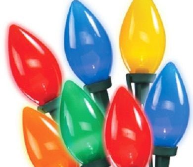 Holiday Wonderland 2936-88A 25-Count C9 LED Multi Ceramic Christmas Light Set - Quantity of 3 For Cheap