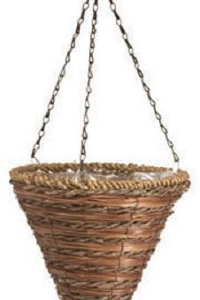 Panacea 88636GT 12  Rope & Fern Cone Hanging Baskets - Quantity 7 Cheap