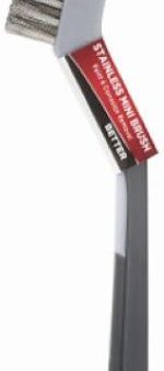 Master Painter SMB Stainless Steel Bristle Mini Wire Brush - Quantity of 24 Sale