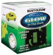 Rustoleum 214945 7 oz Glow In The Dark   Luminous Interior Latex Paint - Quantity of 6 For Sale