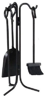 PANACEA 15041 4 pc 18  BLACK FIREPLACE TOOL SET Online