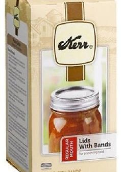 Kerr 2139297 12 Packs Regular Mouth Canning Jar Lids with Bands - Quantity of 12 (12) packs on Sale