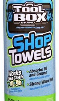 Sellars 5440030 55-Count Roll Of Disposable Blue Shop Towels - Quantity of 18 Supply