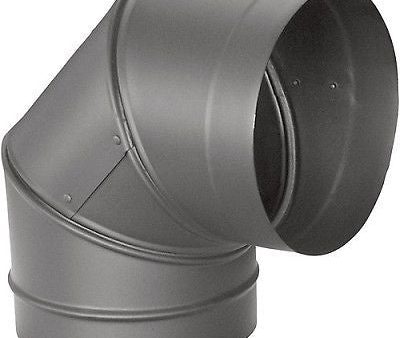 M&G Duravent 6DBK-E90 6  DuraBlack 90 Degree Chimney Pipe Elbow on Sale