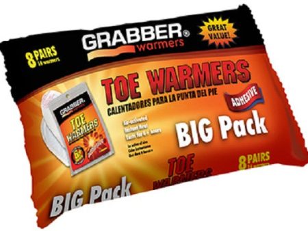 Grabber Warmers TWES8 8 pair pack Instant Heat Toe Warmers - Quantity of 4 For Sale