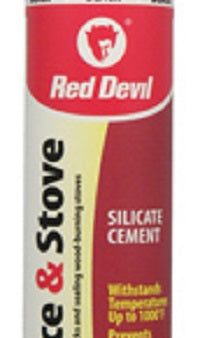 Red Devil 0466 10.1 oz Tube Of Black Fireplace & Stove Repair Sealant - Quantity of 6 Fashion