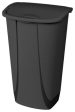 Sterilite 10759006 11.3 Gallon Black Lift Top Wastebasket - Quantity of 12 Discount