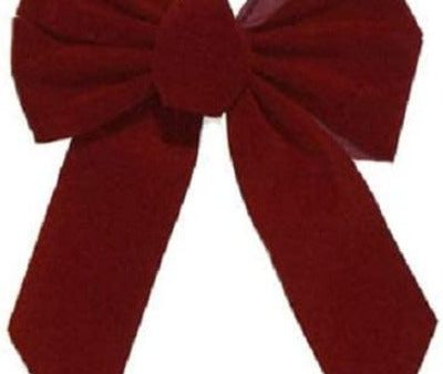 Holiday Trim 7822 10  x 13  x 3  5 Loop Burgundy Velvet Holiday Christmas Bow - Quantity of 14 For Discount