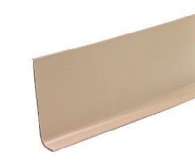 M D Bldg. 93187 4  x 20  Desert Beige Vinyl Self Stick Wall Base Cove Moulding - Quantity of 1 Sale