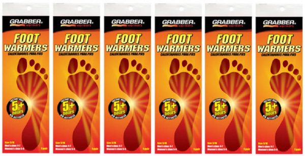 Grabber Warmer FWSMES 2 Per Pack Small   Medium Foot Warmer Insoles - Quantity of 6 Online Hot Sale