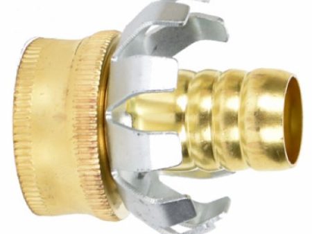 Zhejiang 50009 5 8  Brass Female Clincher Garden Hose End Repair Coupling - Quantity of 5 Online Sale