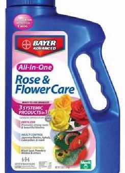 8 Bayer 701110A All in 1 4 lb Systemic Rose & Flower Care Insect Disease & Food Hot on Sale