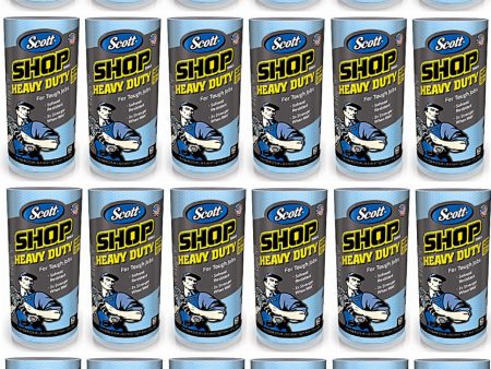 Scott 32992 Heavy Duty 60 Count Rolls Of Blue Shop Towels - Quantity of 24 Online Hot Sale