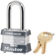 Master Lock 3KALF-3210 1-1 2  Laminated Keyed Alike Padlocks w 9 32  Shackle Fashion