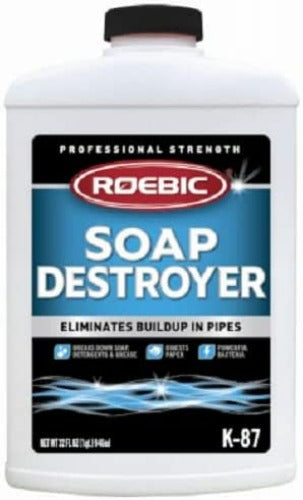 Roebic K-87SD-Q4 32 oz Professional Strength Soap Destroyer Digester Drain & Septic Tank Cleaner - Quantity of 6 Cheap