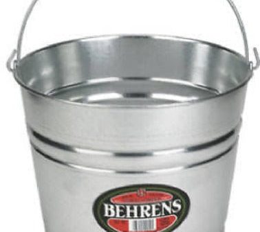 Behrens 1208GS 8 Quart Galvanized Sheet Steel Water Pail   Bucket With Handle - Quantity of 18 Sale