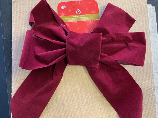 Holiday Trim 7822 10  x 13  x 3  5 Loop Burgundy Velvet Holiday Christmas Bow - Quantity of 16 Cheap