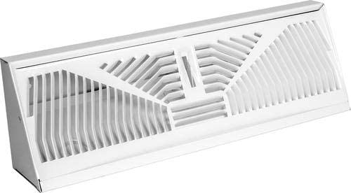 American Metal 3018W18 18  White Perimeter Baseboard Duct Diffuser - Quantity of 1 Online Hot Sale