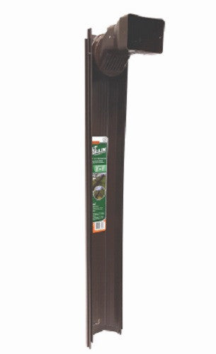 Thermwell GWS3B Brown Adjustable Flip Up Extendable Downspout Extender - Quantity of 6 Discount