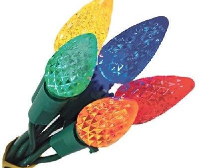 Holiday Wonderland 47941-88A 200 Count Multi C6 LED Christmas Lights Spool - Quantity of 6 Online