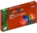 Holiday Wonderland 925-88 25-Count Multi-Color Transparent C9 Christmas Light Set - Quantity of 1 Online Hot Sale