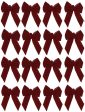 Holiday Trim 7822 10  x 13  x 3  5 Loop Burgundy Velvet Holiday Christmas Bow - Quantity of 16 Cheap