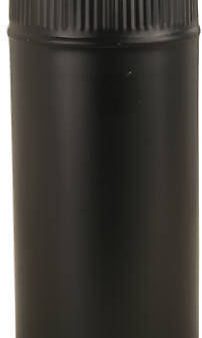 Imperial Mfg BM0220 6  x 48  24 Gauge Black Metal Stove   Chimney Pipe - Quantity of 10 Fashion