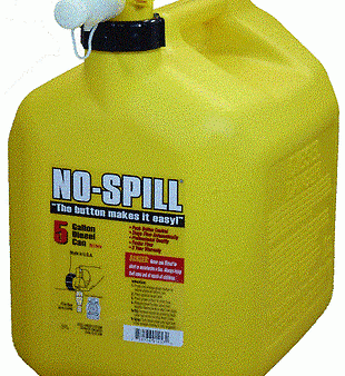 NO SPILL 1457  5 GALLON CARB COMPLIANT YELLOW DIESEL FUEL CAN CONTAINER Hot on Sale