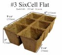 CowPots 00107 3-Pack 3  Seed Starting Tray Pots - Quantity of 15 Online now