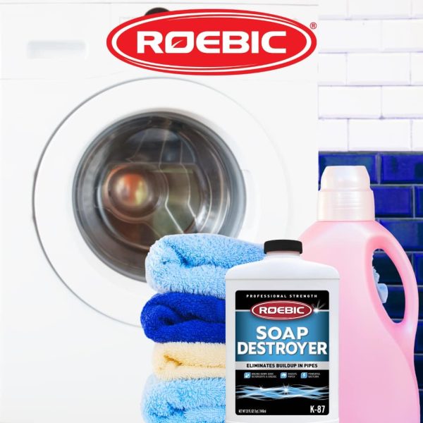 Roebic K-87SD-Q4 32 oz Professional Strength Soap Destroyer Digester Drain & Septic Tank Cleaner - Quantity of 6 Cheap